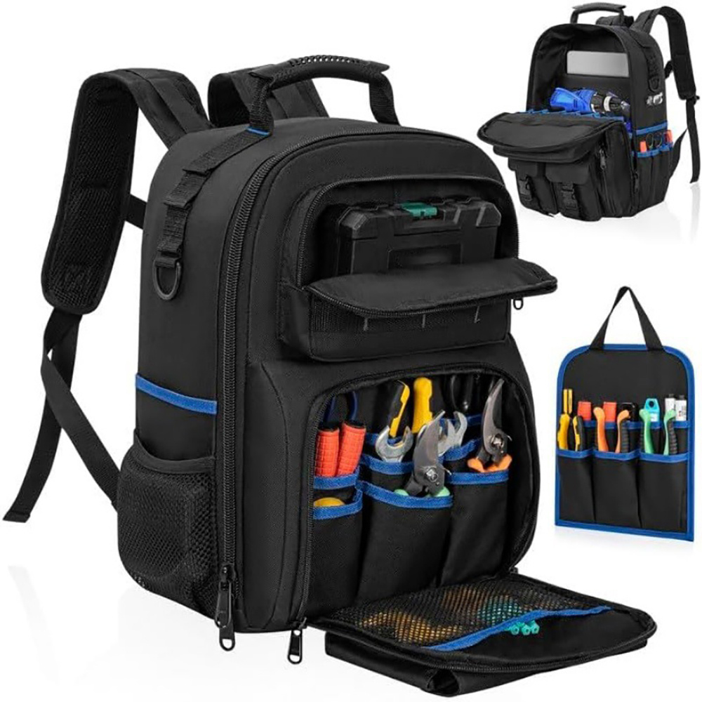 Backpack Insert Organizer - กระเป๋าเป้ใส่อุปกรณ์แบบทนทานพร้อมซิป YKK คุณภาพสูงและจุดเสริมความแข็งแรง ผลิตจากผ้าโพลีเอสเตอร์ 900D ที่ทนทาน