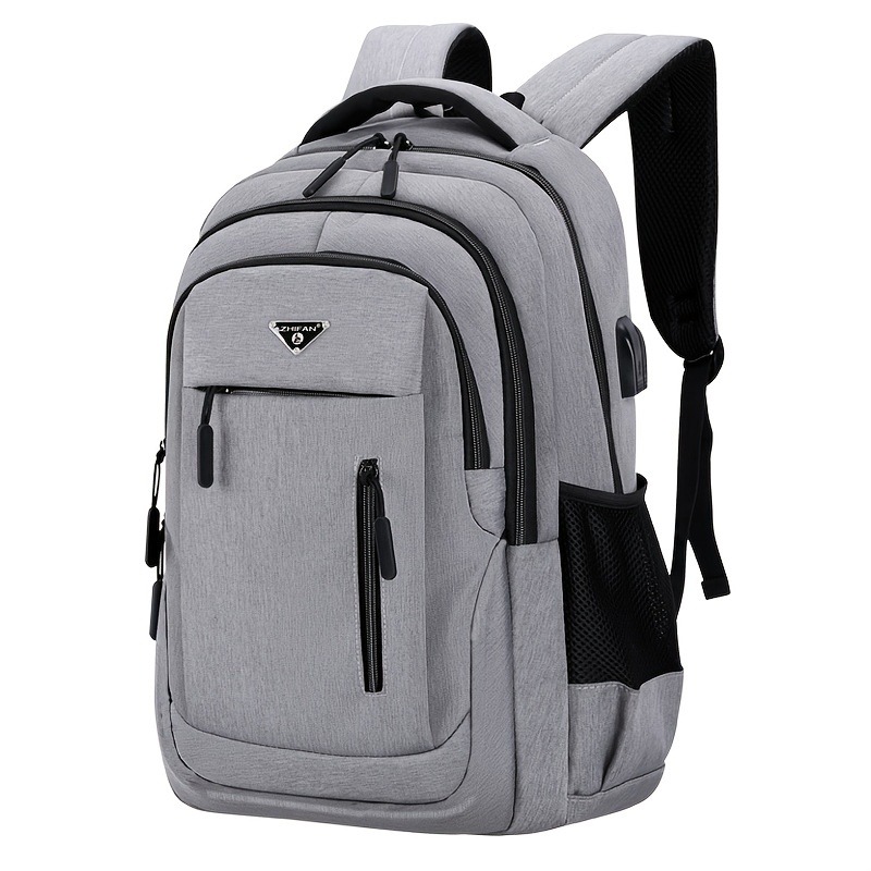 Laptop Backpack 15.6 - กระเป๋าเป้สะพายหลังความจุขนาดใหญ่กระเป๋าสะพายหลังแล็ปท็อปผู้ชายกระเป๋านักเรียนทรงสูงสีดำผ้าอ็อกซ์ฟอร์ด15.6กระเป๋านักเรียนทรงนักเรียนชายวิทยาลัย