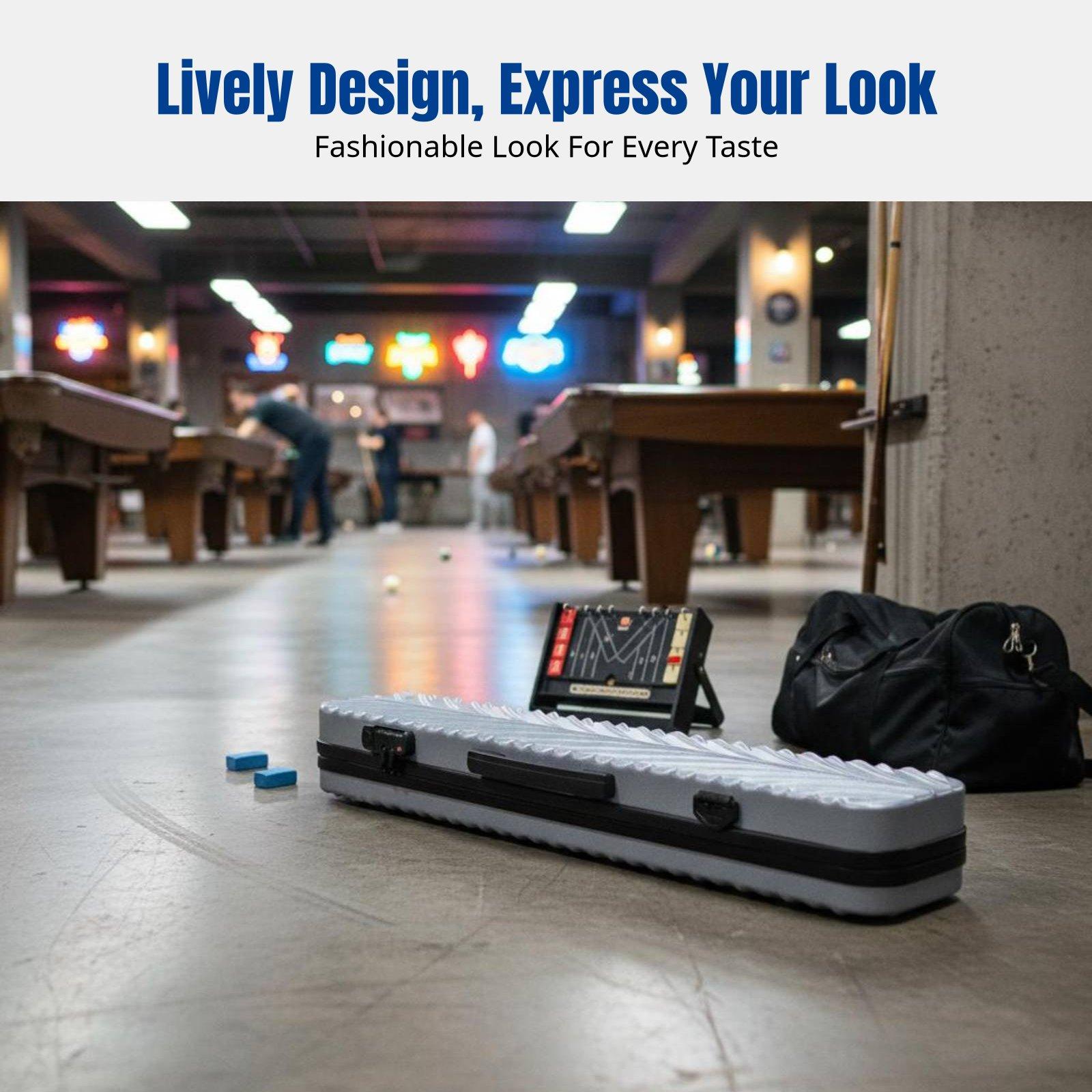 Backpack Lock Combo - กระเป๋าใส่ไม้บิลเลียด หัวใหญ่ แยกครึ่งได้ พร้อมกุญแจล็อคแบบคอมโบ พกพาสะดวก แบบกระเป๋าเป้