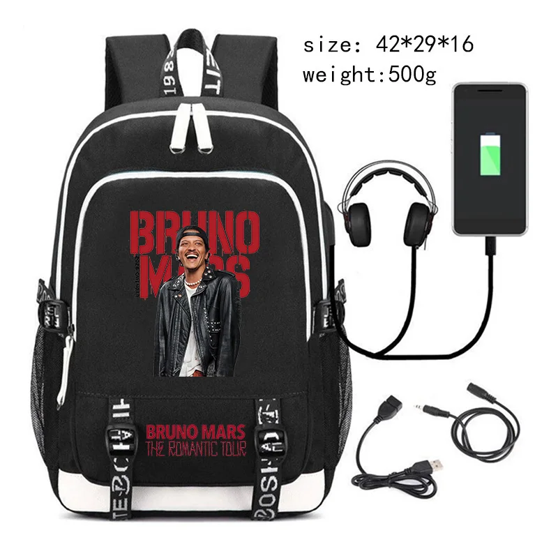 บรูโน มาร์ส เดอะ โรแมนติก ทัวร - School Backpack Teen บทวิจารณ์และราคา