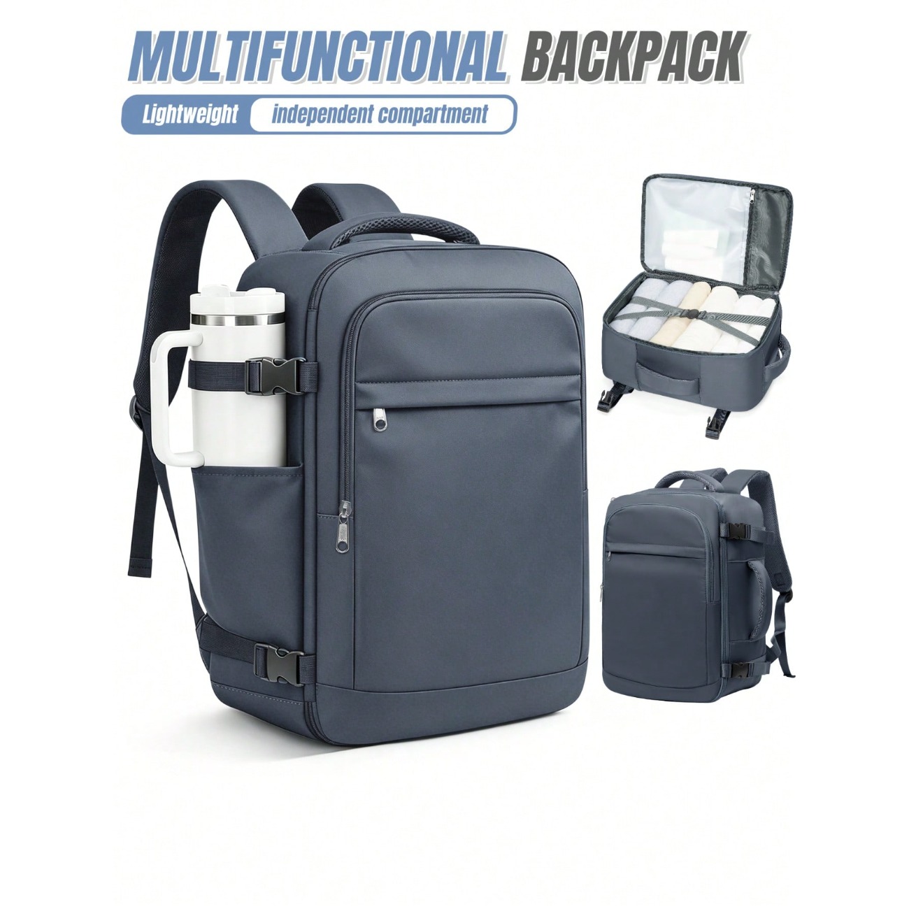 กระเป๋าเป้เดินทางน้ำหนักเบาควา - Laptop Backpack 15.6 บทวิจารณ์และราคา