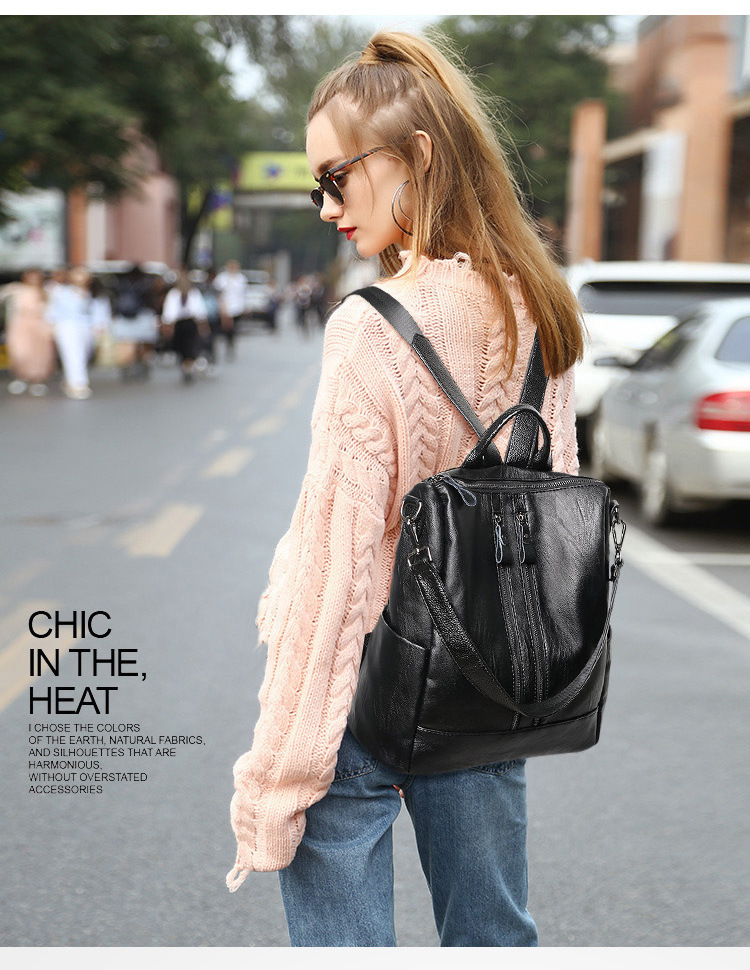 กระเป๋าเป้สะพายหลังหนังนิ่มสำห - Mini Backpack Purse บทวิจารณ์และราคา