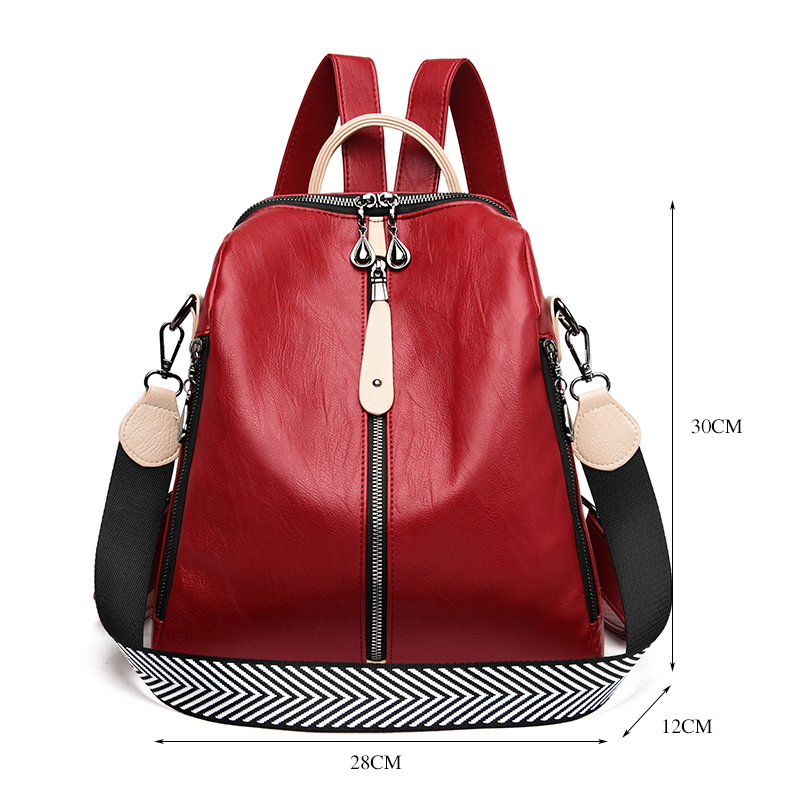 กระเป๋าเป้แฟชั่นผู้หญิงกระเป๋า - Leather Backpack Vintage บทวิจารณ์และราคา